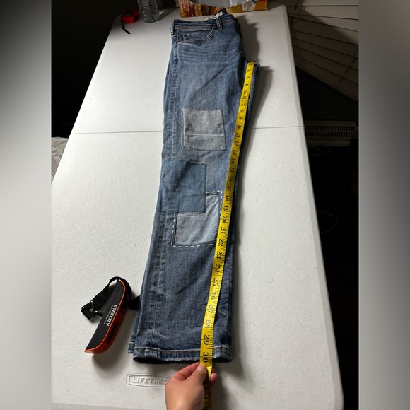 Anthropologie Pilcro mid patchwork slim boyfriend jeans size 27 - Picture 10 of 12